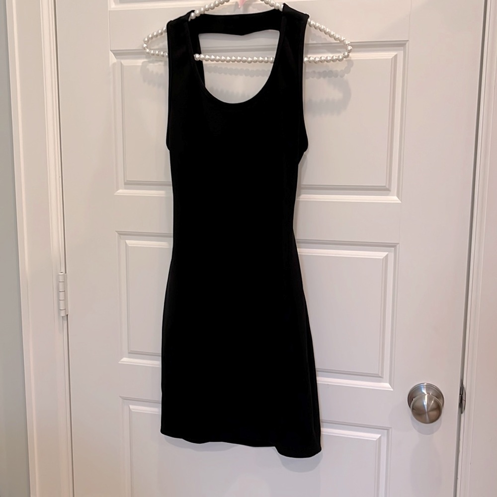 Sparkle & Fade open back mini dress